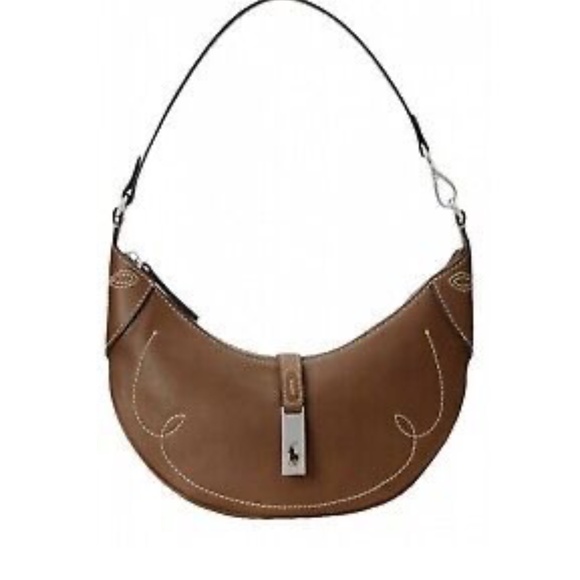 ISO / in search of RALPH LAUREN POLO ID brown western mini shoulder bag - Picture 2 of 2